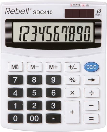 Rebell Stolní kalkulačka SDC410 - 10-míst, nakl. displej