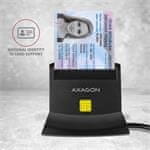AXAGON Čtečka karet CRE-SM2, USB-A StandReader 4-slot čtečka Smart card (eObčanka) + SD/microSD/SIM, kabel 1.3 m