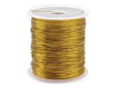 Dekorační drátek měděný Ø0,3 mm, návin 10 m - zlatá