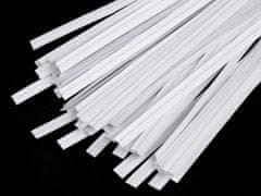 Vázací drátek v papíru délka 10 cm - bílá