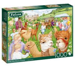 Puzzle Farma s alpakami 1000 dílků