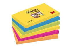 Post-It Bločky Super Sticky Rio - 76 x 127 mm, mix pestrých barev, 6 ks