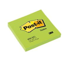 Post-It Bločky 76 x 76 mm - neonově zelený, 6 ks