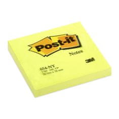 Post-It Bločky 76 x 76 mm - neonově žlutý, 6 ks