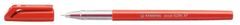 Stabilo Kuličkové pero Excel 828 F - červená náplň, jednorázové, 0,3 mm