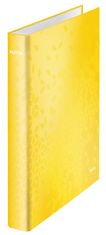 Leitz Čtyřkroužkový pořadač WOW, žlutý