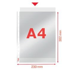 Esselte Prospektové obaly "U" - A4, hladké, čiré, 75 mikronů, 100ks