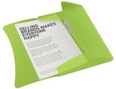Esselte Desky na dokumenty s chlopněmi a gumičkou VIVIDA - A4, zelené