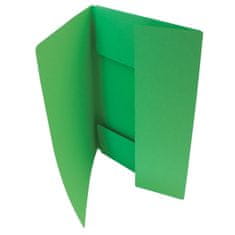 HIT Papírové desky s chlopněmi Office - A4, zelené, 50 ks