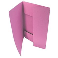 HIT Papírové desky s chlopněmi Office - A4, růžové, 50 ks