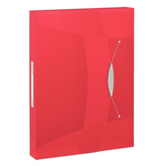 Esselte Box na spisy s gumičkou VIVIDA - A4, červený