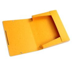 HIT Office Box prešpánový na spisy s gumičkou A4, žlutý