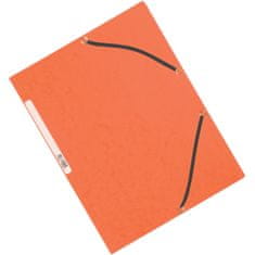 Q-Connect Desky s chlopněmi a gumičkou - A4, oranžové, 10 ks