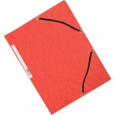 Q-Connect Desky s chlopněmi a gumičkou, červené