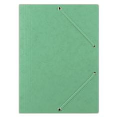 Donau Prešpánové desky s chlopněmi a gumičkou - A4, zelené, 1 ks