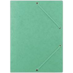 Donau Prešpánové desky s chlopněmi a gumičkou - A4, zelené, 1 ks