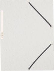 Q-Connect Desky s chlopněmi a gumičkou - A4, bílé, 10 ks