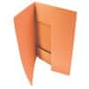 Papírové desky s chlopněmi Office - A4, oranžové, 50 ks