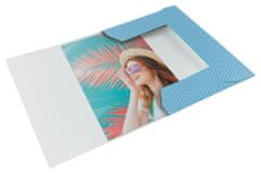 Esselte Desky s chlopněmi a gumičkou Colour'Breeze - A4, kartonové, modré, 1 ks