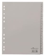 Durable Plastový rozlišovač - A4, šedý, 1-31