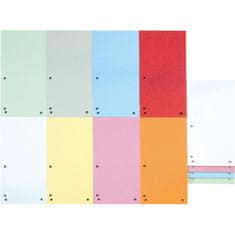 Donau Papírové rozlišovače - 1/3 A4, 235x105 mm, 100 ks, mix barev