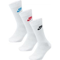 Nike Vysoké funkční ponožky Nike SPORTSWEAR EVERYDAY ESSENTIAL bílé, XL