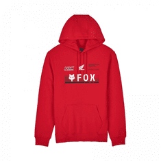 FOX mikina FOX X HONDA fleece 24 flame černo-modro-bílo-červená M