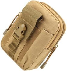 Camerazar Pánská bederní taška military, odolný polyester, nastavitelné poutka, prostorné přihrádky