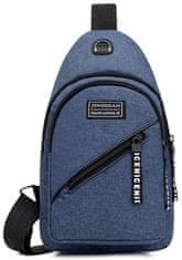 Camerazar Pánská taška přes rameno Urban Backpack, voděodolný Oxford Cloth, nastavitelný popruh 70-130 cm, šířka 17 cm