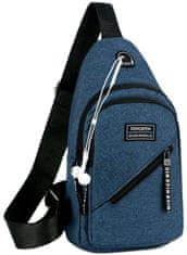 Camerazar Pánská taška přes rameno Urban Backpack, voděodolný Oxford Cloth, nastavitelný popruh 70-130 cm, šířka 17 cm