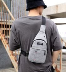 Camerazar Pánská sportovní taška přes rameno, nepromokavá syntetická tkanina Oxford, 70-130 cm