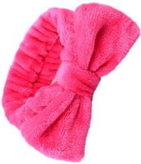 For Fun & Home Měkká kosmetická mašle na vlasy Soft Spa, materiál fleece, univerzální velikost, šířka 14 cm