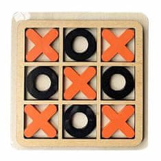 CAB Toys Piškotky nebo XO dřevěná desková hra červeno černé provedení – CAB Toys