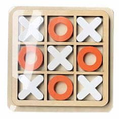 CAB Toys Piškotky nebo XO dřevěná desková hra bílo červené provedení – CAB Toys