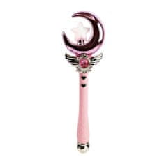 CAB Toys Kouzelná hůlka růžová s měsíčkem Magic Princes