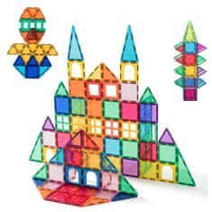 Magnetic Tiles Magnetická stavebnice pro děti 198ks v boxe