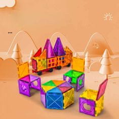 Magnetic Tiles Magnetická stavebnice pro děti 88ks v boxe