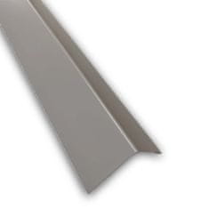 Cezar Rohová lišta plastová – L profil – 2750 mm – světle šedá – různé rozměry – MIKAWI 30 x 30 mm