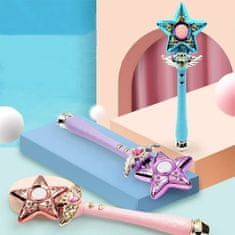 CAB Toys Kouzelná hůlka růžová s měsíčkem Magic Princes