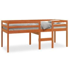 Greatstore Patrová postel voskově hnědá 75 x 190 cm masivní borové dřevo