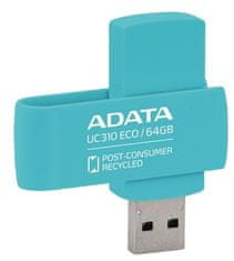 Adata USB Flash disk UC310E ECO, USB 3.2, 64GB USB 3.2 - zelený