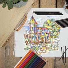 Kinderloom 150dílná sada na kreslení s přehledem pro děti, rozvíjí kreativní růst a organizační schopnosti