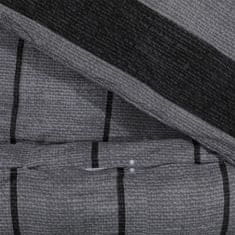 Vidaxl Sada ložního prádla tmavě šedá 260 x 220 cm bavlna