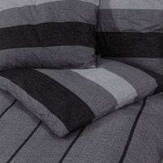 shumee Sada ložního prádla tmavě šedá 200 x 220 cm bavlna