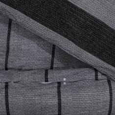 Vidaxl Sada ložního prádla tmavě šedá 225 x 220 cm bavlna