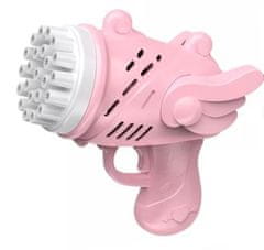 KIK Růžová bublinková pistole s křídly