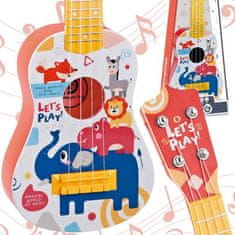 WOOPIE Dětská klasická kytara WOOPIE červená 57cm