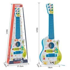 WOOPIE Akustická kytara WOOPIE pro děti modrá 55 cm