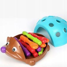 WOOPIE WOOPIE Ježek Montessori Učení čísel a barev 4v1 Ruční třídička her