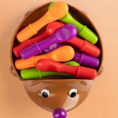 WOOPIE WOOPIE Ježek Montessori Učení čísel a barev 4v1 Ruční třídička her
